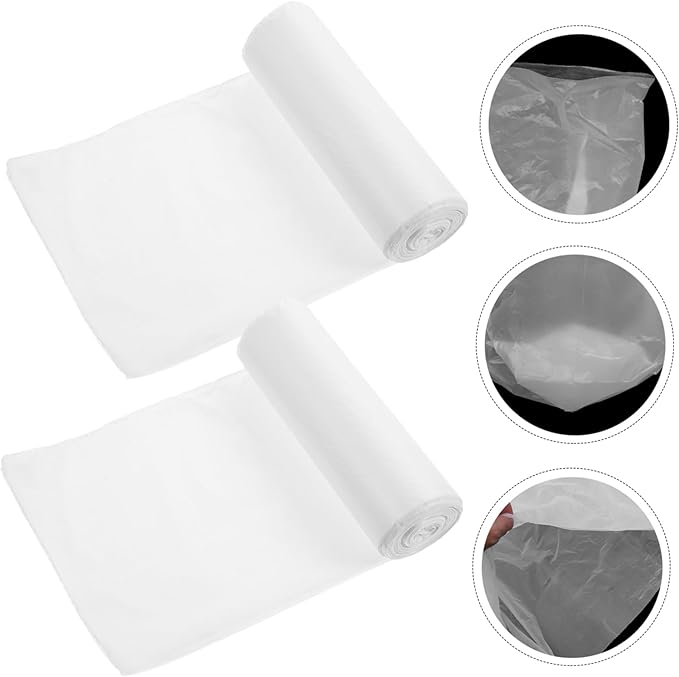 2 Rolls Biodegradable Compost Bags Large Thick Reusable Lawn Gardening Waste Bags for Organic Fertilizer and Cleanup