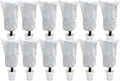 EAONE 12 Pack Plant Covers Freeze Protection, 24x32'' Winter Frosts Cloth for Outdoor Plants, Reusable Frost Blankets Drawstring Bags for Cold Freeze Sun Protection Bird Insect Prevention,White