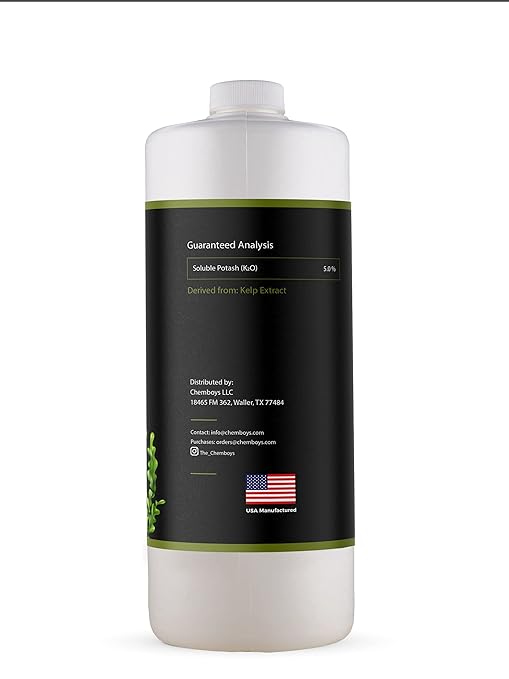 Chemboys Super Kelp Liquid Seaweed Fertilizer Seaweed Plant Food Supplement for Plant Growth, Bloom & Yield Boost Liquid Concentrate Garden Fertilizer - Half Gallon (64 fl oz)