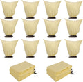 12 Pcs Plant Covers Freeze Protection, 2.82oz/yd² Heavy Duty Frost Cloths 19.6x39.3 Inch with Drawstring, Reusable Winter Shrub Cover for Outdoor Rose Bush, Potted Plants
