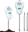 6-in-1 Soil Moisture Meter, pH Tester, Soil Moisture, Fertility, Sunlight, Temperature, Humidity, with Detachable Probe, for Agriculture, Gardening, and Outdoor Plants (Include 3* Detachable Probes)