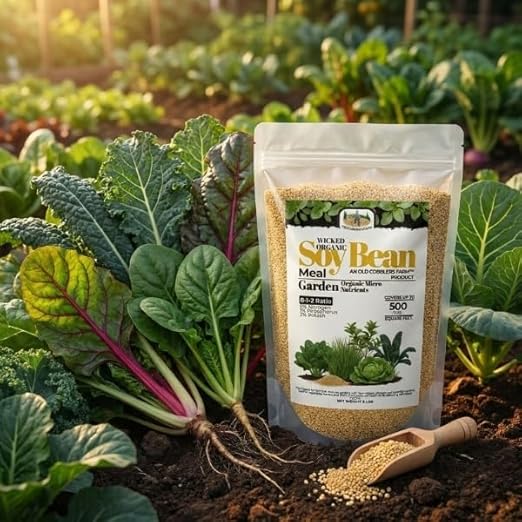 Old Cobblers Farm™ Wicked Organics Soy Bean Meal - Slow-Release Plant Nutrition for Strong Growth & Healthier Soil – (5 lbs | 10 lbs | 15 lbs | 20 lbs)(5lbs)
