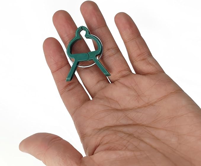 120PCS Plant Support Clips, Gentle Flower Plant Clamps for Supporting Vine Climbing Plants, Gardening Lever Loop Gripper Clips Help Stems Vines Grow Straight Upright