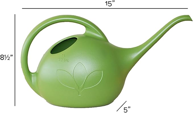 Novelty 30601 Indoor Watering Can, 1/2 Gallon, Green
