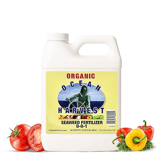 EZ-GRO 0-0-1 Seaweed Fertilizer for Plants – Organic Liquid Plant Food for Indoor & Outdoor Use | Ideal for Vegetables, Trees, Lawns & Shrubs | Promotes Plant & Flower Growth | 32 FL OZ (1 Quart)