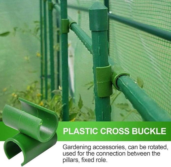 36Pcs Adjustable Plant Trellis Connector Clip Plastic Plant Connector Stakes Garden Plastic Connector Connecting Joint Buckle Clip 16mm