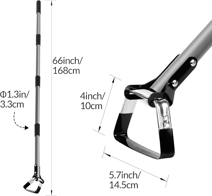 Walensee Action Hoe for Weeding Stirrup Hoe Tools for Garden with Adjustable 36-66 Inch Scuffle Loop Hoe Gardening Weeder Cultivator Durable Handle Weeding Rake with Cushioned Grip