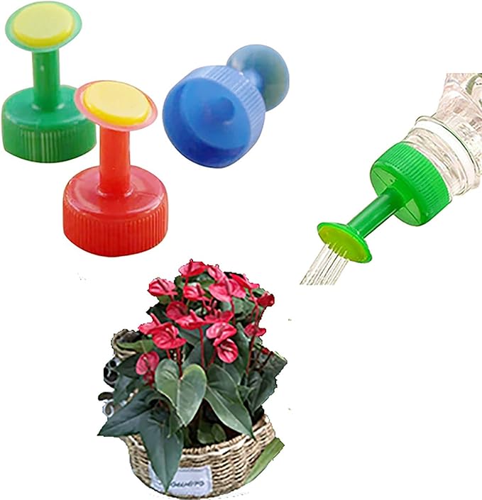 Sanyuan 5 Pack Watering Can with Coke Bottle Cap Sprinkler for Plants and Pots - Indoor Nursery and Bonsai Gardening