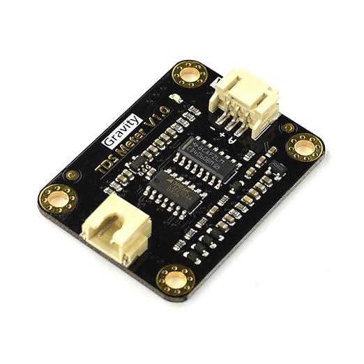 Gravity: Analog TDS Meter Sensor Kit for Arduino - 83cm Waterproof Probe with Anti-Polarization Design, 0-1000ppm ±10%, Water Quality Testing for Hydroponics/Aquarium/Home