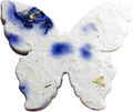Of The Earth Handmade Paper - Wildflower Seed Paper Butterfly Shape - Large 3" - Set of 24 (04s Purple Petal)