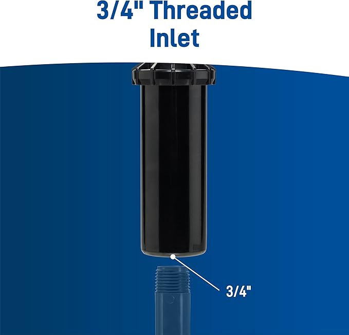 Orbit Voyager II Professional Pop-Up Gear-Drive Rotor Sprinkler | 3/4" Inlet | Adjustable 40-360° Pattern | 35-55 ft Coverage Range | Includes Adjustment Key | Model 91561
