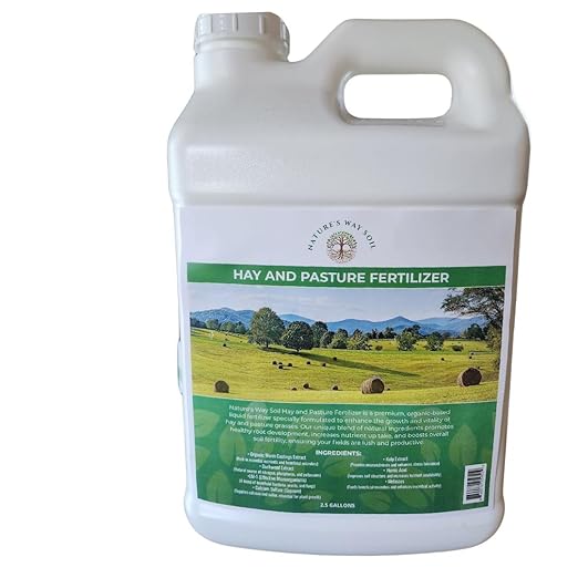 Nature’s Way Soil Hay, Pasture & Lawn Fertilizer – 1 & 2.5 Gallon Organic Liquid Soil Conditioner for Grass, Turf & Forage | Pet-Safe | Microbial Nitrogen Blend | 2.5 Gallons