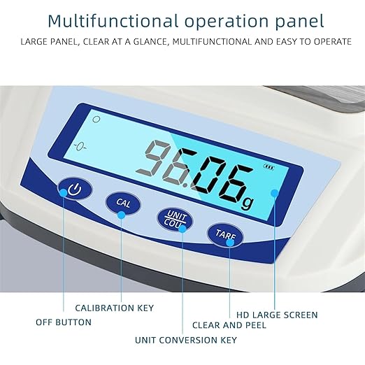 Soil PH Tester, 1000g/0.01g Electric Scales High Accuracy Portabl Digital LCD Balance Scale for Foods Gold Jewelry Tea Weighing Tools, Garden, Plant Cultivation