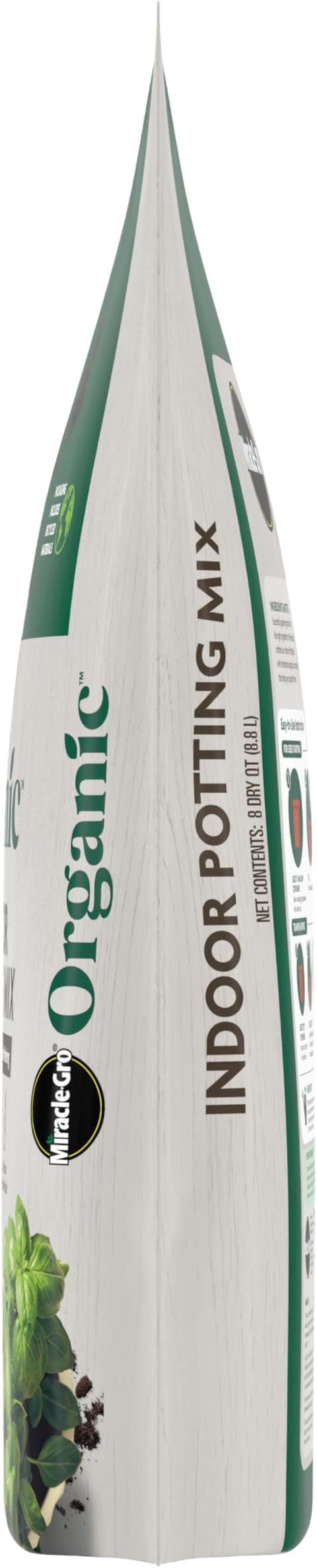 Miracle-Gro Organic Indoor Potting Mix - Protects Against Over and Under Watering, Planting Soil for Indoor Container Plants, Houseplants and Starter Plants, OMRI Listed, 8 qt. (3-Pack)