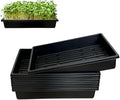 Heavy-Duty Extra Thick Seed Starting Trays 10 Pack, Reusable Microgreens Growing & Germination Trays, Durable Fodder Flats for Plants & Seedlings, No Leakage, No Holes, 15 x 11 x 2.5 Inches