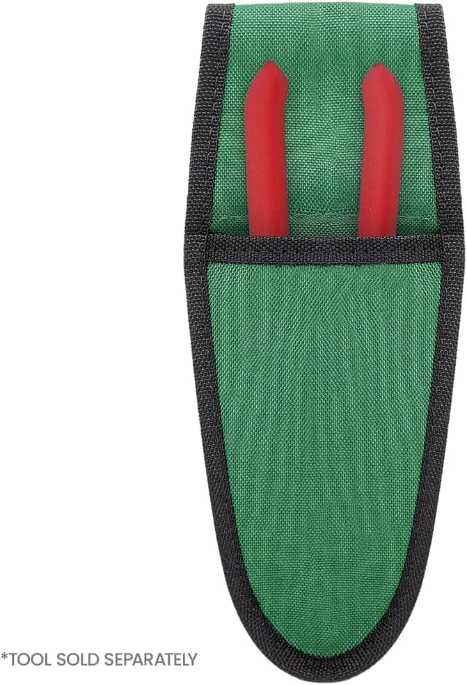 Zenport HJ255 Single Pocket Pouch Pruner Holster with Belt Loop, Green