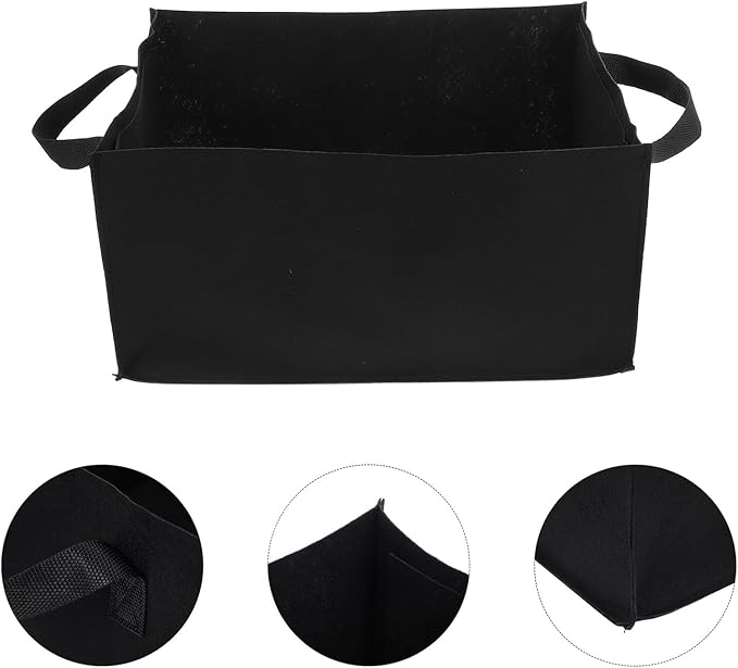POPETPOP 6pcs Compact Bags for Vegetables and Flowers Breathable Root Control Nursery Planters Reusable Garden Grow Bags for Balcony and Outdoor Gardening