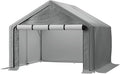 Outdoor Storage Shelter, 8x8 ft Portable Shed with Roll up Zipper Door, Waterproof and UV Resistant Anti-Snow, Heavy Duty Carport for Storing Garden Tools, Outdoor Equipment