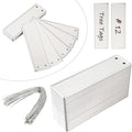 Aluminum Plant Labels - 120PCS Metal Tags with Wires for Plant Markers, Tree Tags, Outdoor Identification and Greenhouse