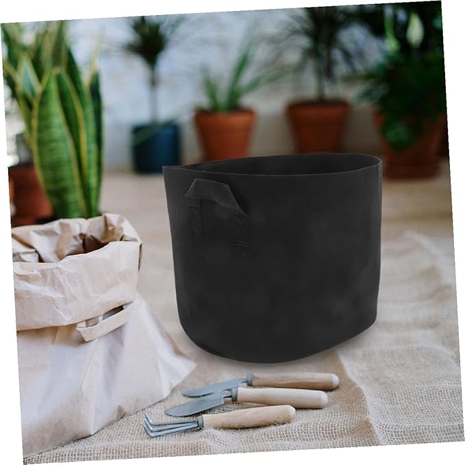 UPKOCH 3pcs 7 Gallon Non-Woven Plant Growing Bags with Handles, Thickened Round Fabric Nursery Planters for Vegetable and Flower Gardening, Breathable Seedling Pots for Garden Plant