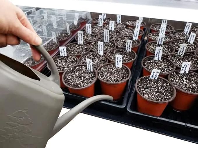 4 Inch Plastic Plant Labels for Seedlings, Flexible Waterproof Plant Tags, Vegetable Gardening Stake Tags for Potted Plants and Outdoor Garden, White, 250 Pcs