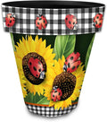 Briarwood Lane Ladybugs and Sunflowers Large Planter