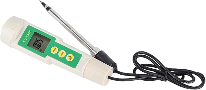 Fydun EC‑3185 Portable Soil ECTDSCF Tester Salinity Meter for Agricultural Horticultural Planting EC‑3185 Portable Soil ECTDSCF for Family