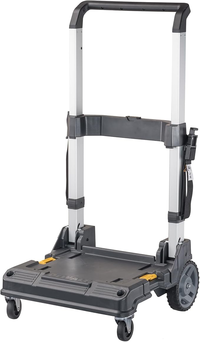 DEWALT TSTAK Trolley Cart with Handle, Swivel 360°, Capacity of Up to 200 lbs (DWST17888)