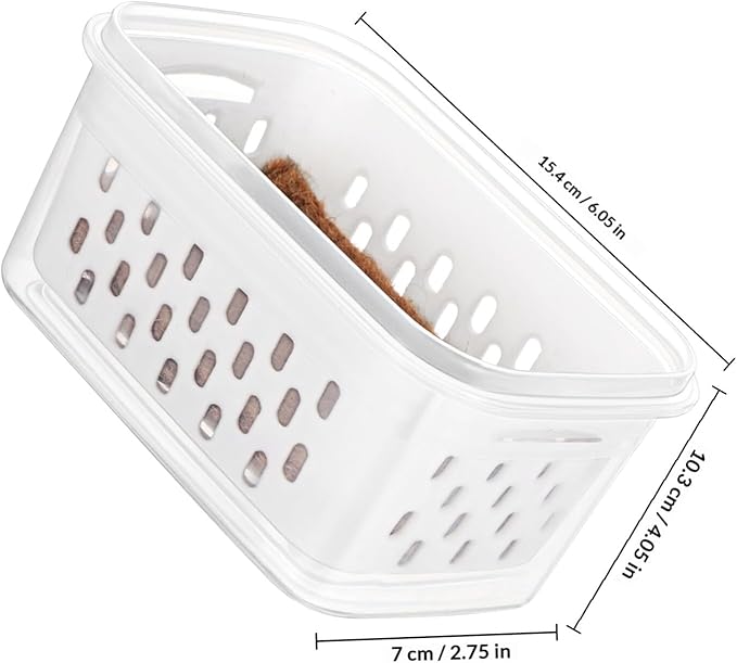 Germination Trays Small Seedling Pots for Plant Nursery with Drainage Holes, Soilless Sprouting Planters 2pcs, Greenhouse Accessories for Indoor Seed Starters