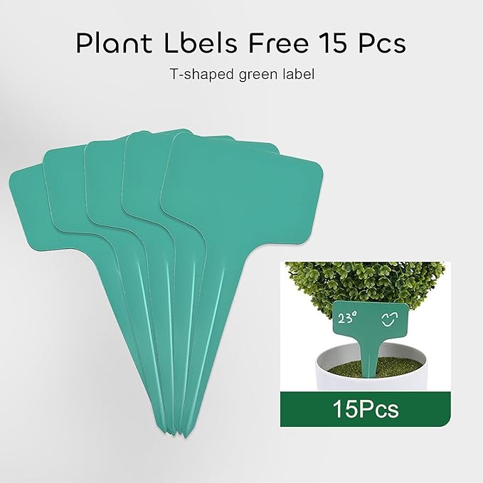 GROWNEER 72 Cells Peat Pots Seed Starter Trays 12 Packs Biodegradable Seedling Pots Germination Trays Organic Plant Starter Kit with 15 Pcs Plant Labels