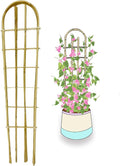 Bamboo Trellis,U-Shape Bamboo Trellis,4Feet,3pack,for Climbing Plants Outdoor Bamboo,for,Climbing Plants,Tomato, Vegetables,Flowers, Beans, Cucumber,Indoor Potted Climb Plants