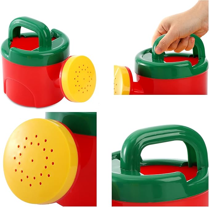 Nicunom 3 Pack Plastic Watering Cans for Kids, Sand and Beach Toy Watering Can Toys Kid Garden Water Can Children Sprayer Water Cans Kid Sprinkler Bath Cans Boy Girl Toy Gift