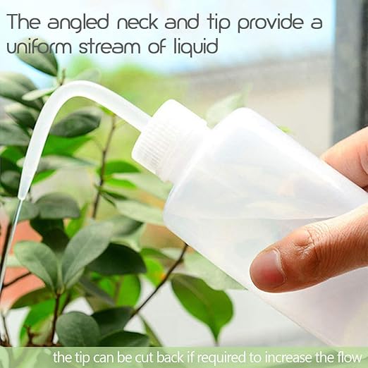 Valchoose LDPE Economy Narrow Mouth Squeeze Medical Lab Plastic Safety Squeeze No Spill Bend Mouth Watering Cans (500ml / 16oz / 1 Bottle)