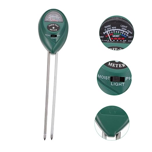 VANZACK 3-in-1 Soil Tester for Garden Lawn Farm Dual Probe Moisture pH Light Meter Essential Gardening Tool for Use