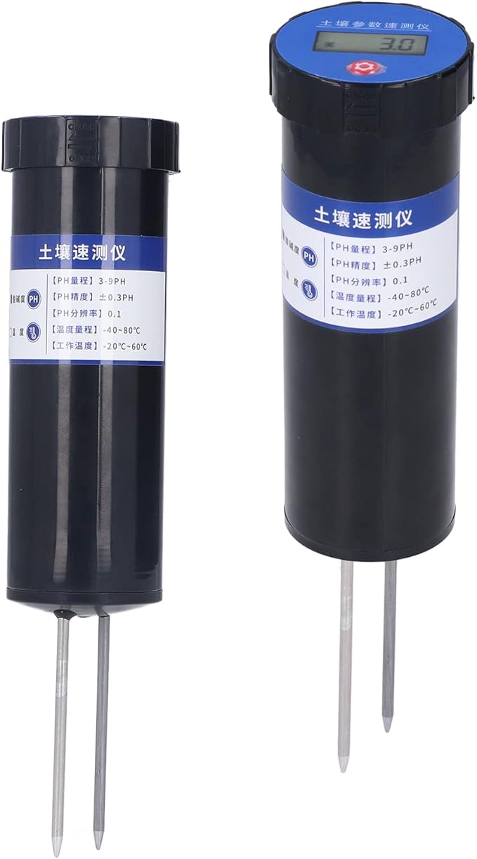 NPK Soil Tester, LCD Digital Display PH Rapid Tester Needle Probe Design Good Resistance High Measurement Accuracy for Agriculture