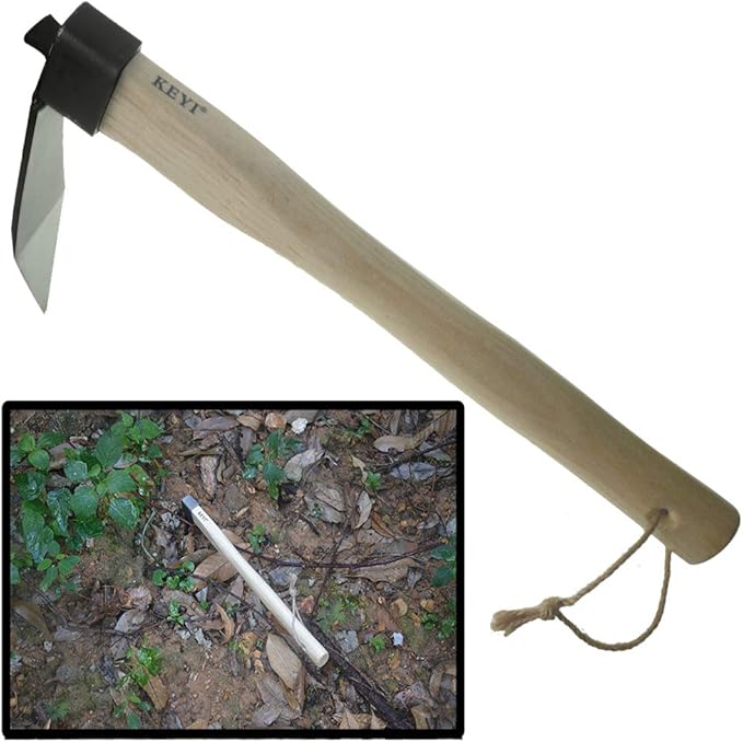 KEYI Carbon Steel Hand Mattock Pick, Agricultural Digging Tool