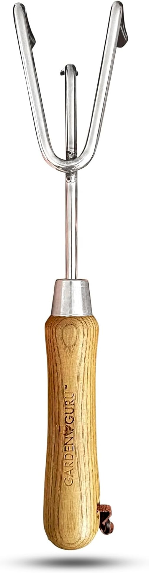 Garden Guru Eco Hand Cultivator Rake Tiller Tool- 100% Recycled Stainless Steel - Rust Resistant - FSC Certified Wood Ergonomic Handle - Great for Gardening Cultivating Loosening Weeding (4 Pack)