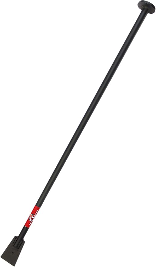 Bully Tools Steel Tamping and Digging Bar 3/8 in Thick Blade | Heavy Duty Digging Bar and Tamper Tool for Rocky Ground Soil Tamping and Backfill |100% Made in USA