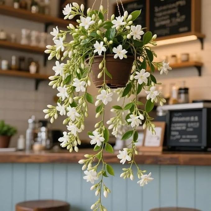 100 Climbing Jasmine Seeds for Planting – Fragrant Perennial Vine Flower Seeds, Non-GMO Heirloom, Evergreen Climbing Flowers for Garden, Balcony, Fence & Trellis