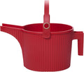 Hachiman Large Watering Can - 5 L Plant Watering Can with Widened Spout for Indoor and Outdoor Plants - Hands-Free Filling - 15" × 7.2" - Red