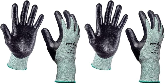 Pine Tree Tools Cut Resistant Gloves Level 5 | Anti Cut Grip Gardening Glove, Electrical Kitchen Work Gloves Men & Women
