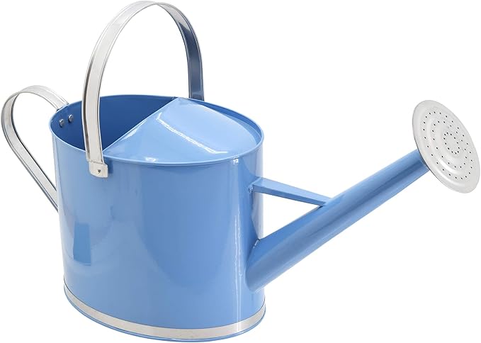 Arcadia Garden Products WC17 Chic Watering Can, Indoor and Outdoor, Easy Pour, Gift, 1.8 gal, Sky Blue