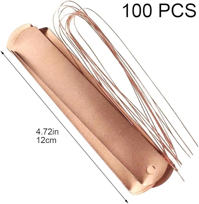100 Pcs Metal Plant Labels Copper Tree Tags Metal Garden Tags Reusable Plant Markers for Outdoor Greenhouse Vegetables Flower Identification