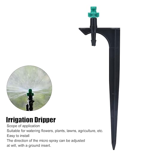 Drip Irrigation System, Irrigation System for Garden Greenhouse Micro Drip Irrigation Kit Automatic Irrigation System Courtyard Spray Plant Watering System with Adjustable Nozzle Emitter(20PCS)