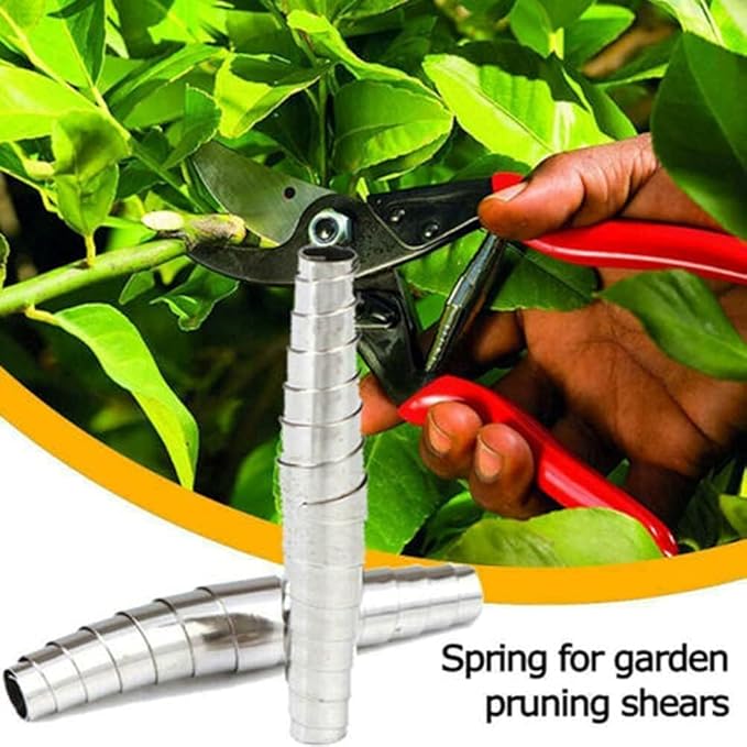 6Pcs Replacement Volute Spring Stainless Steel Pruner Replacement Spring, Universal Type Manual Replacement Spring, Replacement Volute Spring for Garden Secateurs Hand Tools, Gardening Scissors