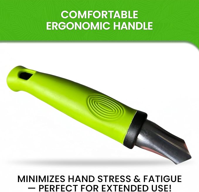 Garden Guru Hand Weeder Tool with Ergonomic Handle - Weed Puller for Planting, Weeding, Flower and Vegetable Care in Lawn Garden Yard | Rust Resistant