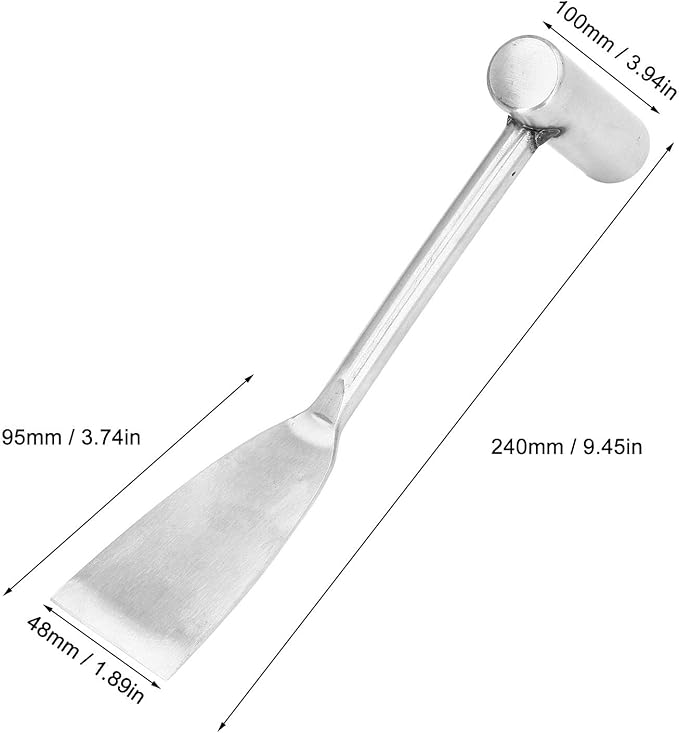 Garden Shovel Hand Trowel Spade Shovel, Stainless Steel Gardening Hand Tools for Planting Transplanting Weeding Digging(Width 48MM)