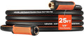 VEVOR Garden Hose, 25 ft 5/8" Heavy Duty 4-Layer Rubber Water Hose, 150PSI Working & 600PSI Burst, Flexible & Non-kink Outdoor Waterhose with 3/4" Fitting, Lightweight Hoses for Gardening Cleaning