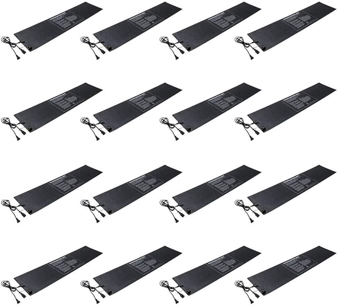 Hydrofarm 19007 Hydroponic 12 x 48 60 Watt Seed Start Seedling Propagation Heat Mat with 6 Foot Power Cord, 16 Pack