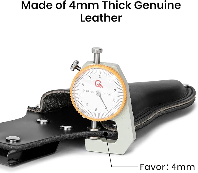 Garden Pruner Sheath,Pruner Tool Holster,Premium Genuine Leather Pruner Holster Protective Case for Garden Pruning Snips and Clippers